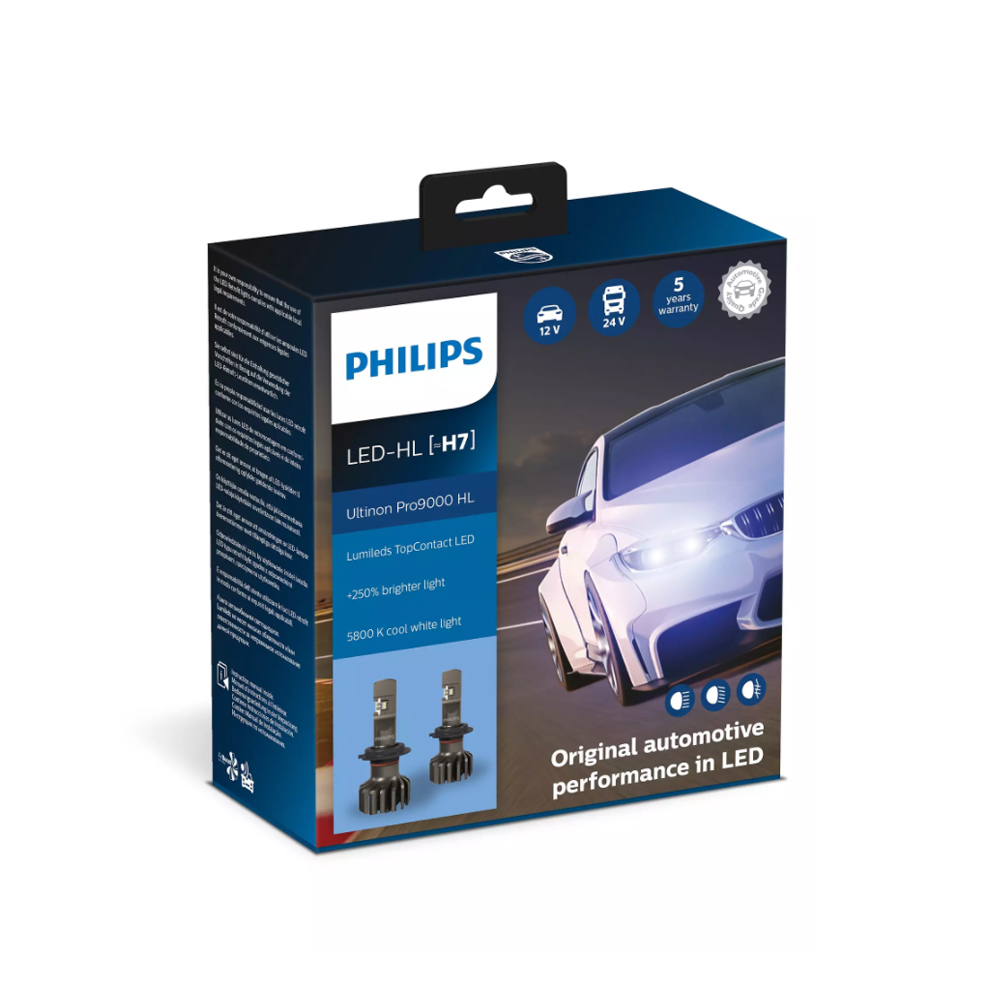 LED Крушка, H7, PHILIPS, 12/24V 20W, PX26d, Ultinon Pro9000 HL, 5800K, 2 бр. НАЙ-НИСКА ЦЕНА В БЪЛГАРИЯ LED Крушка, H7, PHILIPS, 12/24V 20W, PX26d, Ultinon Pro9000 HL, 5800K, 2 бр. НАЙ-НИСКА ЦЕНА В БЪЛГАРИЯ