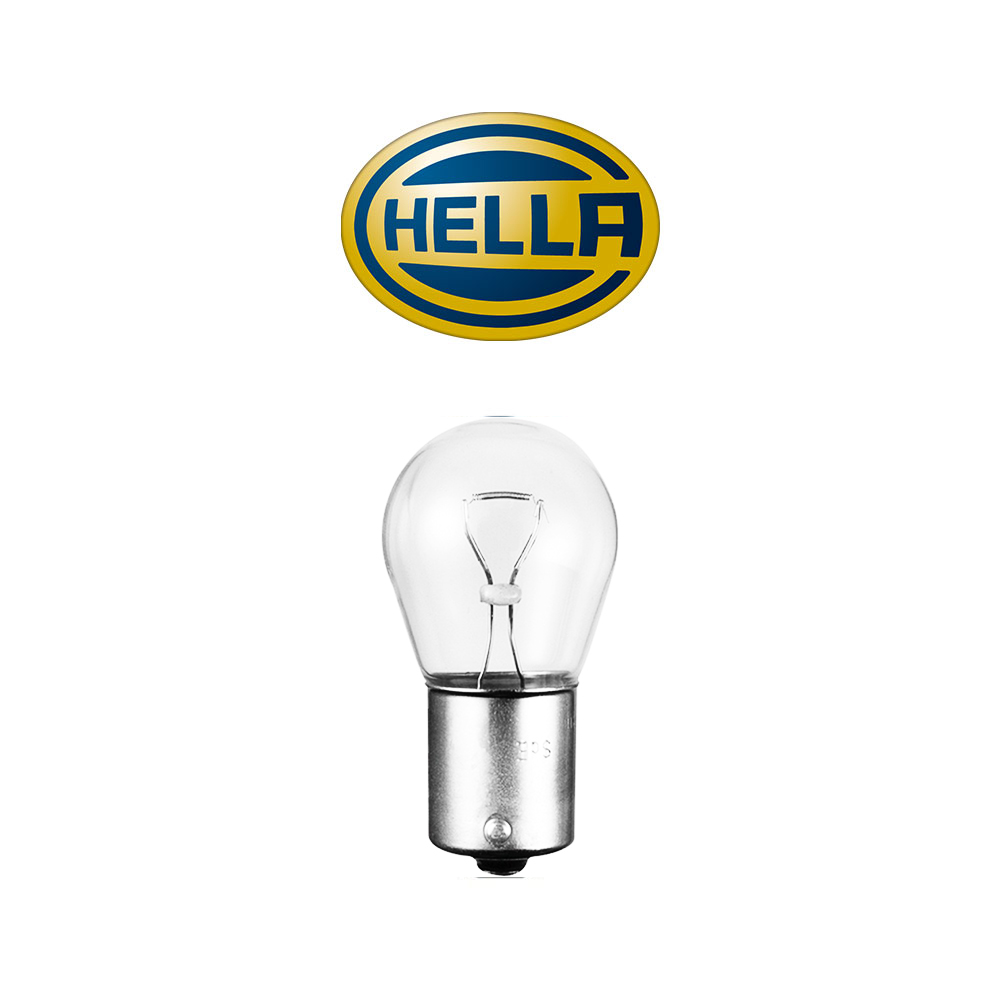 Крушка HELLA, P21W, 12V, 21W, BA15s, МИГАЧИ Крушка HELLA, P21W, 12V, 21W, BA15s, МИГАЧИ